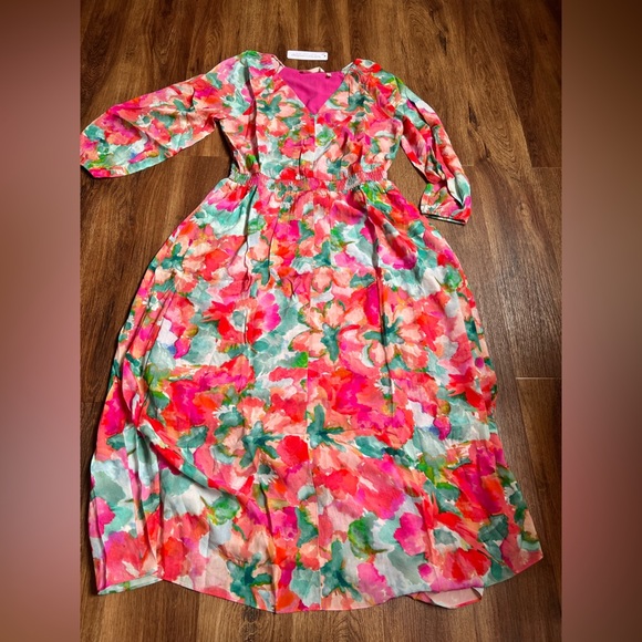 *NWT* Soft Surroundings Evalina Printed Maxi Dress, Size M - Picture 3 of 12